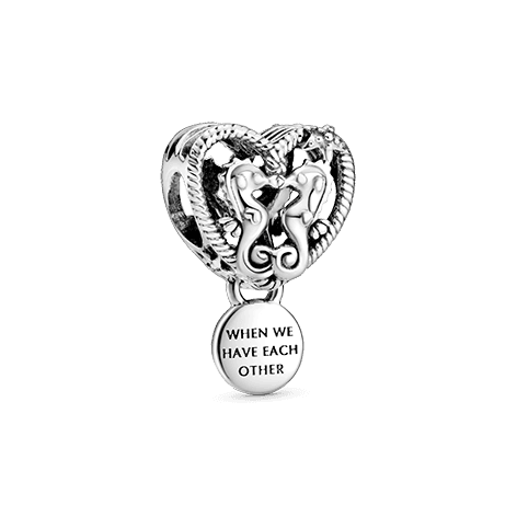 PANDORA Charm a cuore traforato di cavallucci marini in Bead Charm Alba Gioielli - Casoria, commercioVirtuoso.it