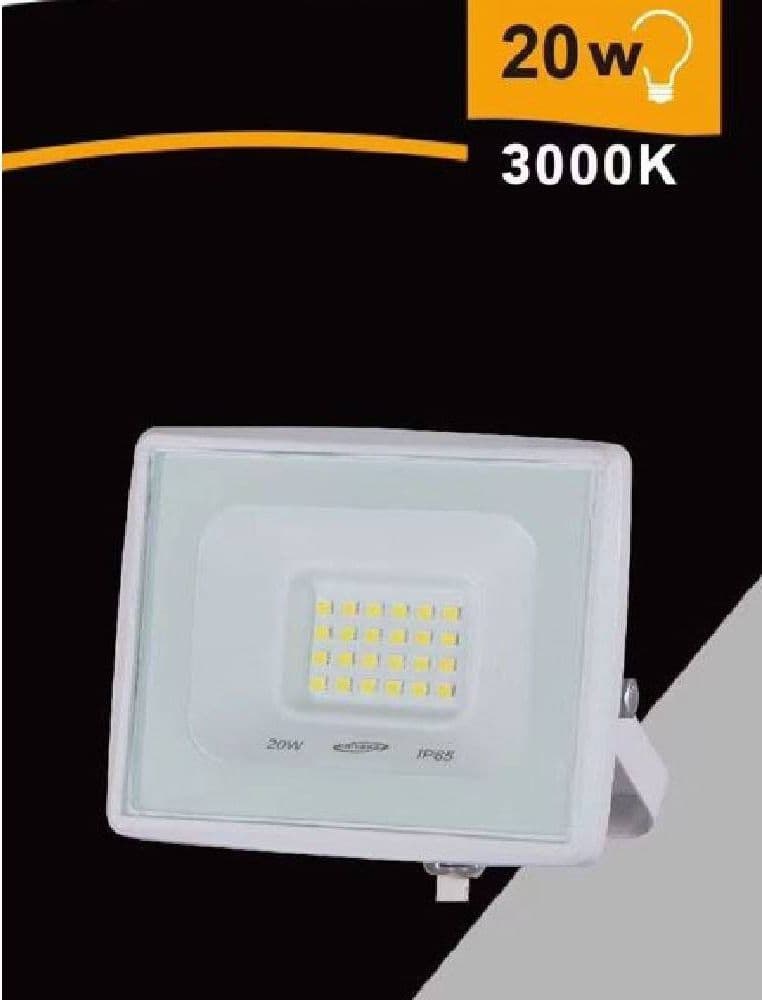 FARETTO LED FARO 20 W 1800 LM IP65 BIANCO LUCE CALDA NATURALE FREDDA EK02-20W-B in Faretti da soffitto Trade Shop italia - Napoli, commercioVirtuoso.it