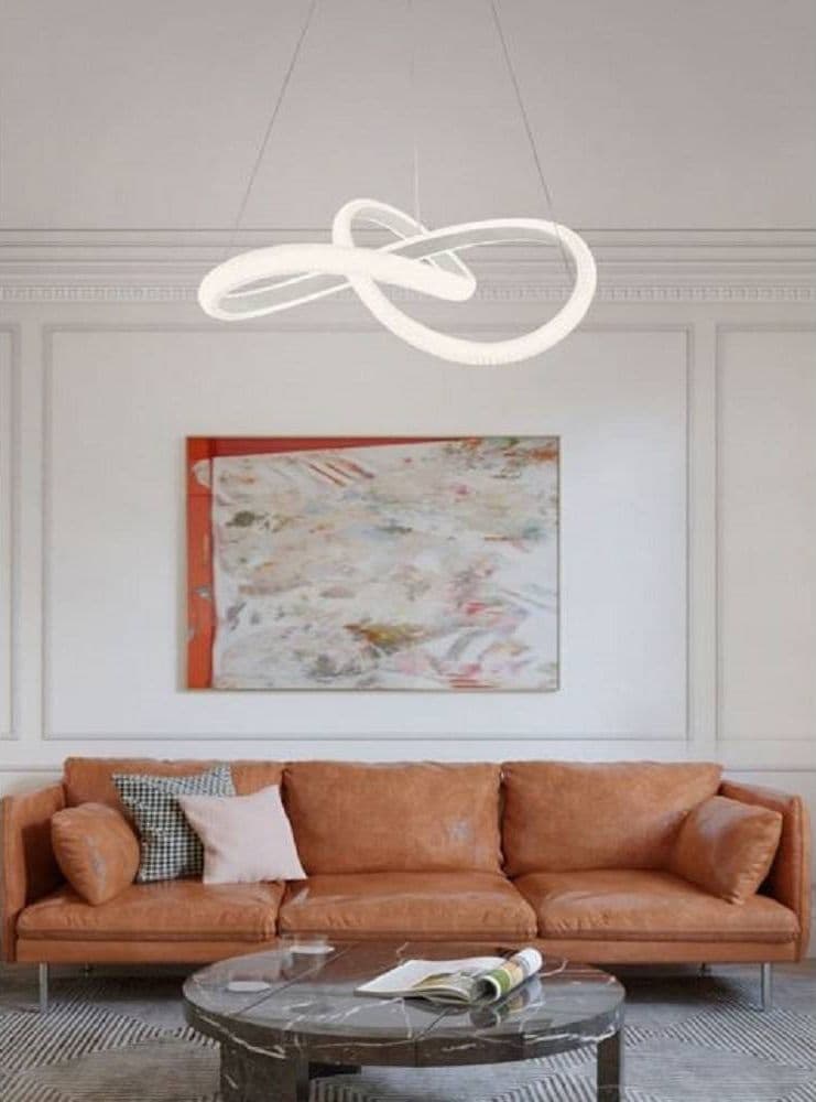 LAMPADARIO LED A EFFETTO CRISTALLO INTRECCIATO 40W LUCE 6500K 3000K 4000K LP-25B in Lampade a sospensione Trade Shop italia - Napoli, commercioVirtuoso.it