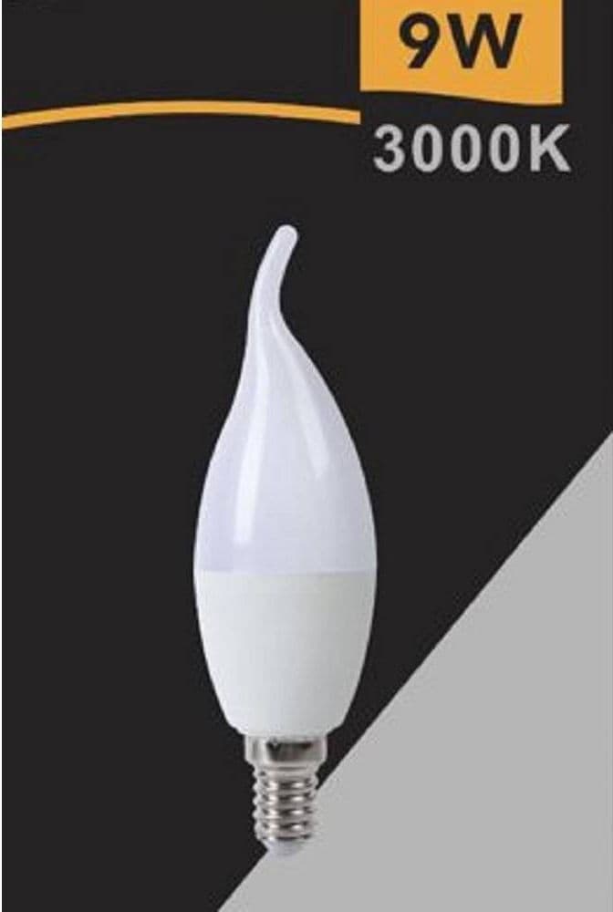 LAMPADINA LED E14 9WATT CANDELA FIAMMA SMD C37 LUCE NATURALE CALDA FREDDA C37-9W in Lampadine a LED Trade Shop italia - Napoli, commercioVirtuoso.it