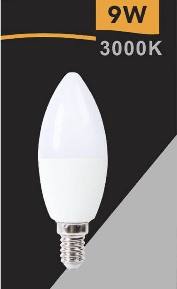 LAMPADINA LED E14 9W CANDELA SMD E14 820 LUMEN LUCE CALDA NATURALE FREDDA C36-9W in Lampadine a LED Trade Shop italia - Napoli, commercioVirtuoso.it