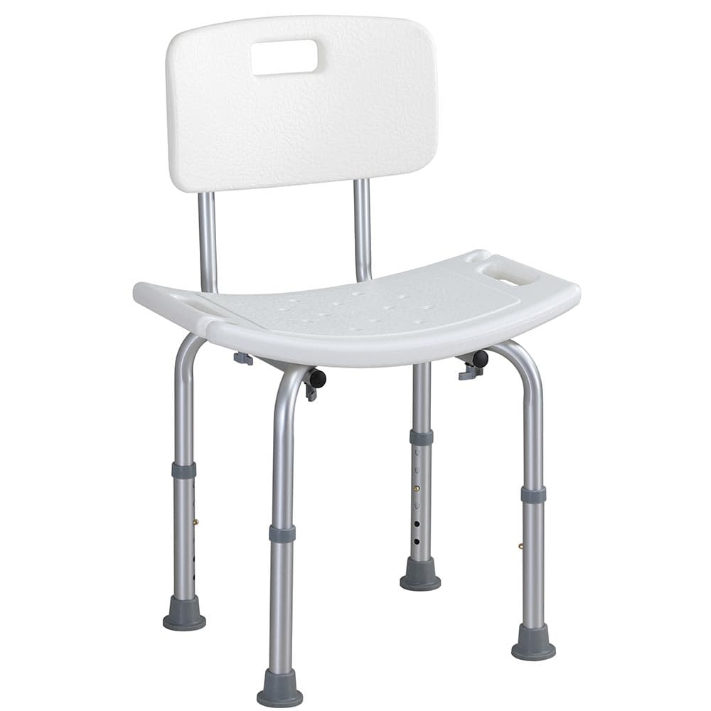 Sedile da Doccia con Schienale in Alluminio Antiruggine e Altezza Regolabile in Sgabelli per doccia e bagno Danyx - Casoria, commercioVirtuoso.it