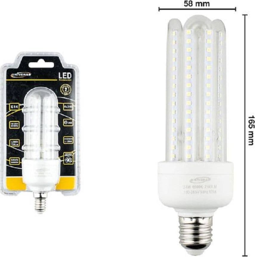 LAMPADINA LED E27 DA 24 WATT LUCE CALDA 3000K FREDDA 6500K NATURALE 4000K 4U-04T in Lampadine a LED Trade Shop italia - Napoli, commercioVirtuoso.it