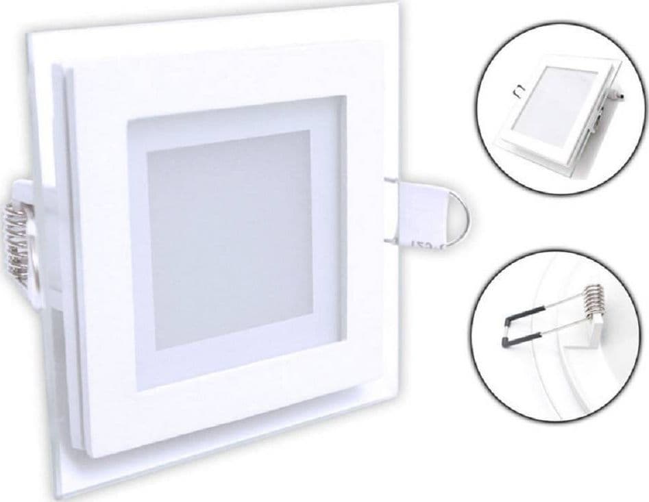 PANNELLO LED SLIM INCASSO BORDO IN VETRO 6 W CCT 3 COLORAZIONI DI LUCE P-75E-Q3C in Faretti da soffitto Trade Shop italia - Napoli, commercioVirtuoso.it