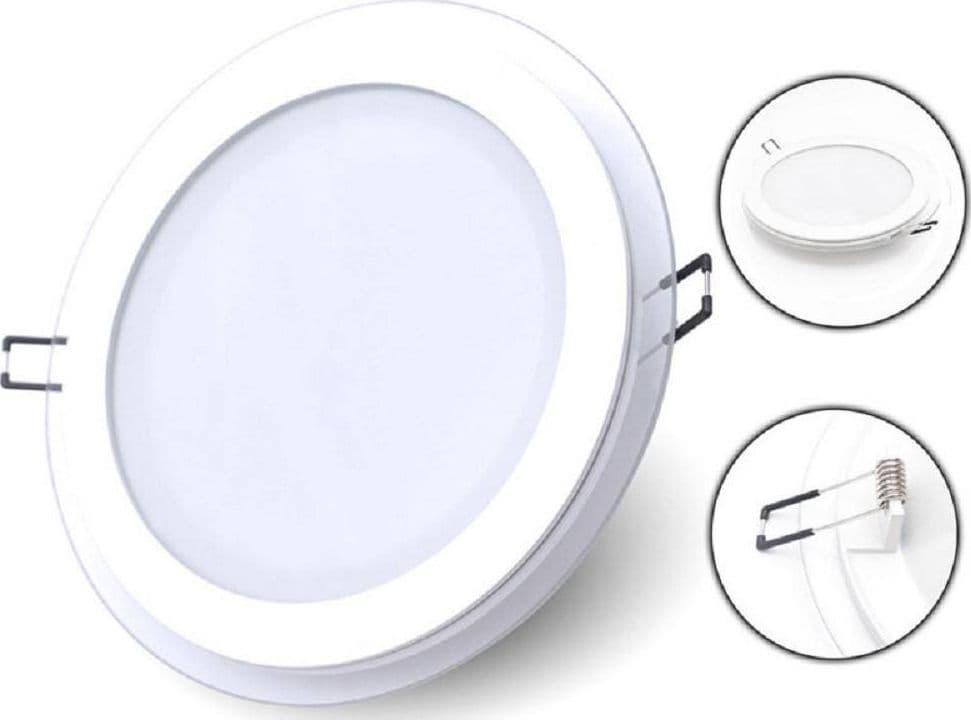 PANNELLO LED SLIM INCASSO BORDO IN VETRO 6W CCT TRE COLORAZIONI DI LUCE P75E-T3C in Faretti da soffitto Trade Shop italia - Napoli, commercioVirtuoso.it