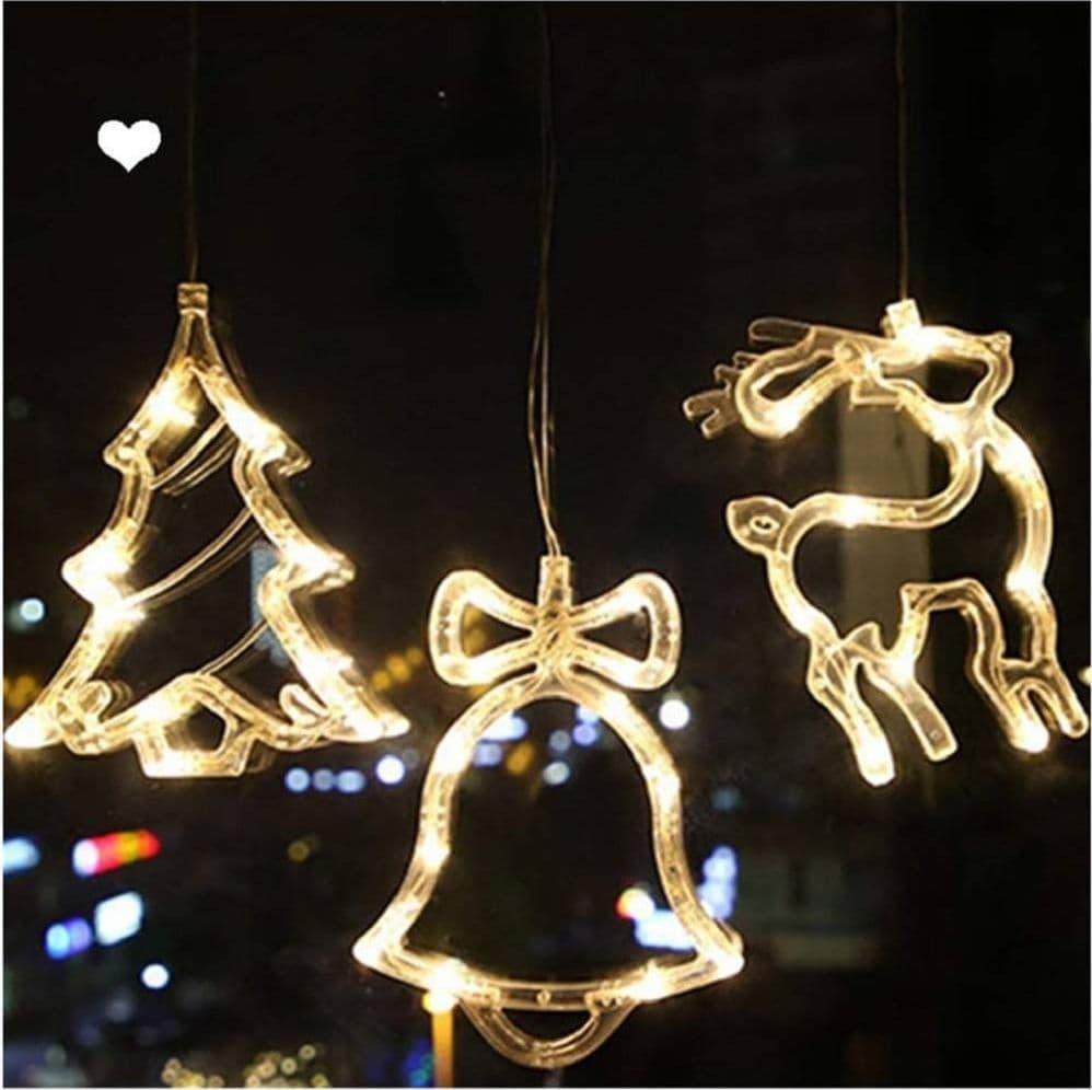 LUCI TENDE LED 12 LAMPADE CAMPANE ALBERI NATALE DECORAZIONI A CORRENTE BIANCO CALDO in Catene luminose Trade Shop italia - Napoli, commercioVirtuoso.it