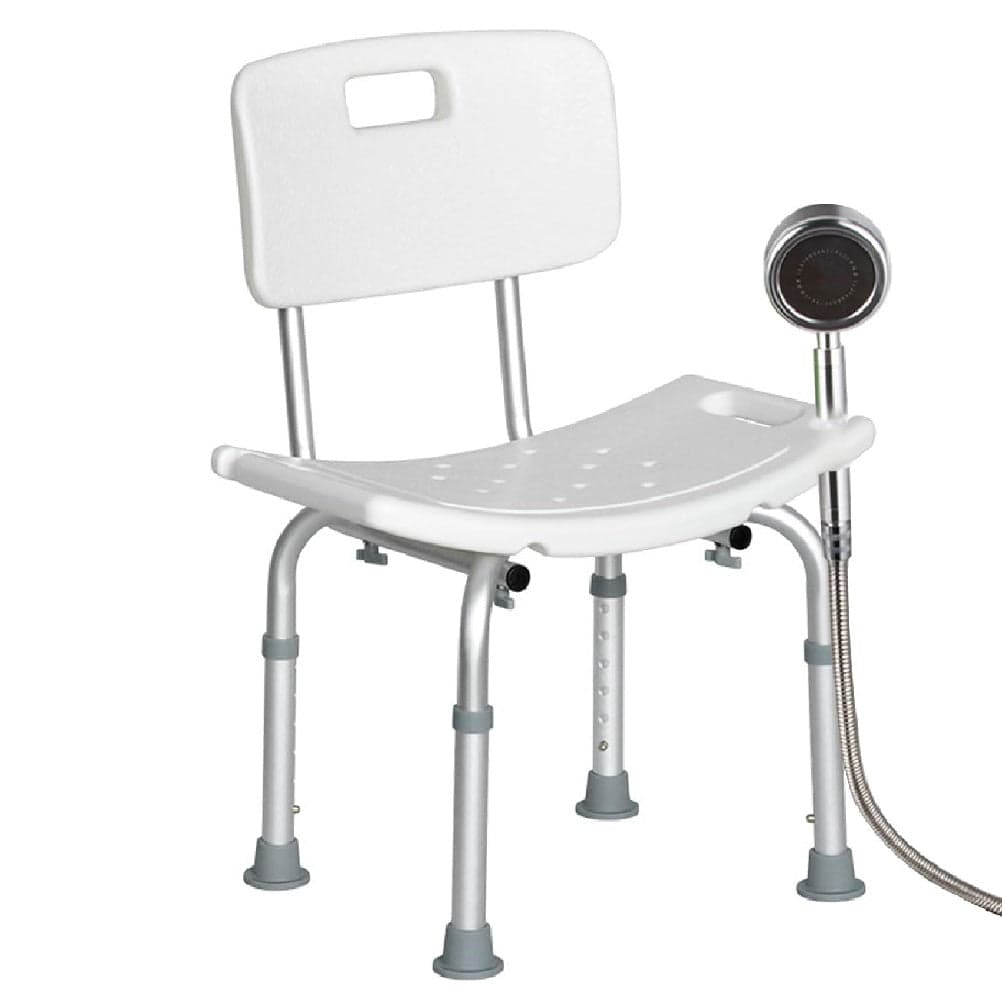 Sedile da Doccia con Schienale in Alluminio Antiruggine e Altezza Regolabile in Sgabelli per doccia e bagno Danyx - Casoria, commercioVirtuoso.it