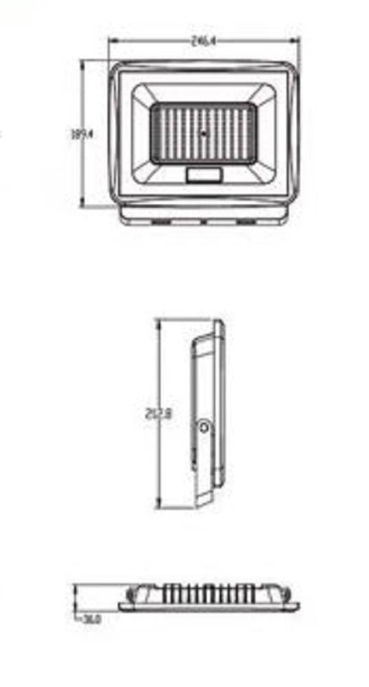 FARETTO LED FARO 100 W 9000LM IP65 BIANCO LUCE CALDA NATURALE FREDDA EK02-100W-B in Proiettori Trade Shop italia - Napoli, commercioVirtuoso.it