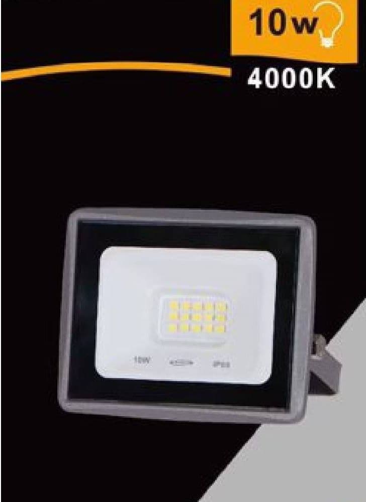 FARETTO LED FARO 10WATT 900 LM IP65 GRIGIO LUCE NATURALE CALDA FREDDA EK02-10W-G in Proiettori Trade Shop italia - Napoli, commercioVirtuoso.it