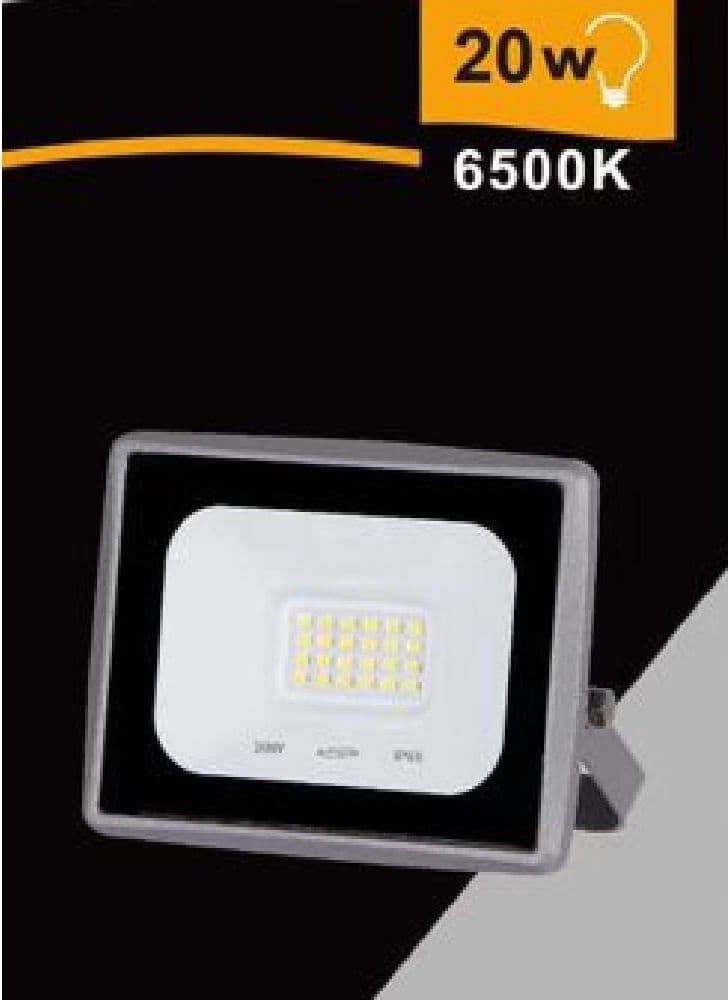 FARETTO LED FARO 20 W 1800 LM IP65 GRIGIO LUCE CALDA FREDDA NATURALE EK02-20W-G in Proiettori Trade Shop italia - Napoli, commercioVirtuoso.it