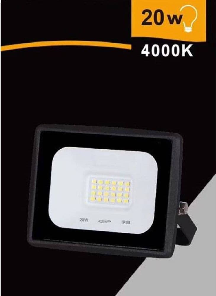 FARETTO LED FARO 20 WATT 1800 LM IP65 NERO LUCE FREDDA CALDA NATURALE EK02-20W-N in Faretti da soffitto Trade Shop italia - Napoli, commercioVirtuoso.it