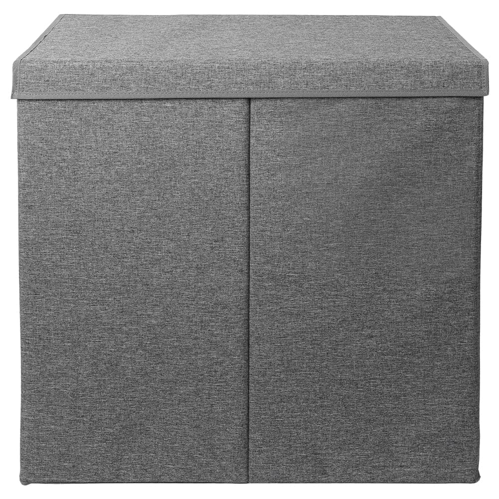 Cesto Portabiancheria con Doppio Scomparto, Coperchio e Manici in Metallo 64x36x65 cm in Ceste per la biancheria Danyx - Casoria, commercioVirtuoso.it