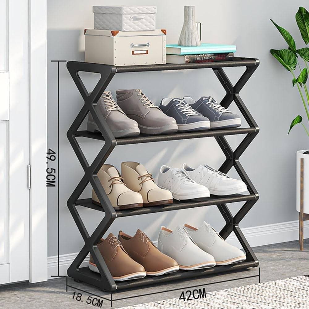 SCARPIERA FORMA X CUSTODIA MULTIFUNZIONALE IN ACCIAIO PORTASCARPE STACCABILE NERO in Scaffali portascarpe Trade Shop italia - Napoli, commercioVirtuoso.it