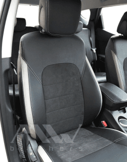 Set coprisedili su misura per Hyundai Santa Fe 3 (2012-2018), Leather style in Set per interni Autooggetti.it - Roma, commercioVirtuoso.it