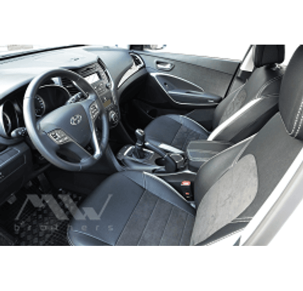 Set coprisedili su misura per Hyundai Santa Fe 3 (2012-2018), Leather style in Set per interni Autooggetti.it - Roma, commercioVirtuoso.it