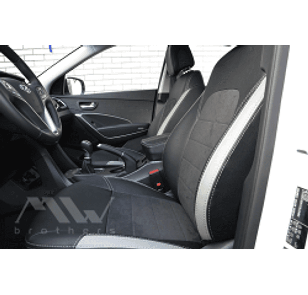 Set coprisedili su misura per Hyundai Santa Fe 3 (2012-2018), Leather style in Set per interni Autooggetti.it - Roma, commercioVirtuoso.it