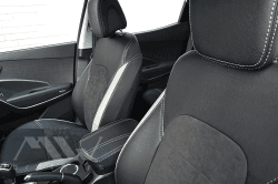 Set coprisedili su misura per Hyundai Santa Fe 3 (2012-2018), Leather style in Set per interni Autooggetti.it - Roma, commercioVirtuoso.it
