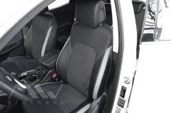 Set coprisedili su misura per Hyundai Santa Fe 3 (2012-2018), Leather style in Set per interni Autooggetti.it - Roma, commercioVirtuoso.it