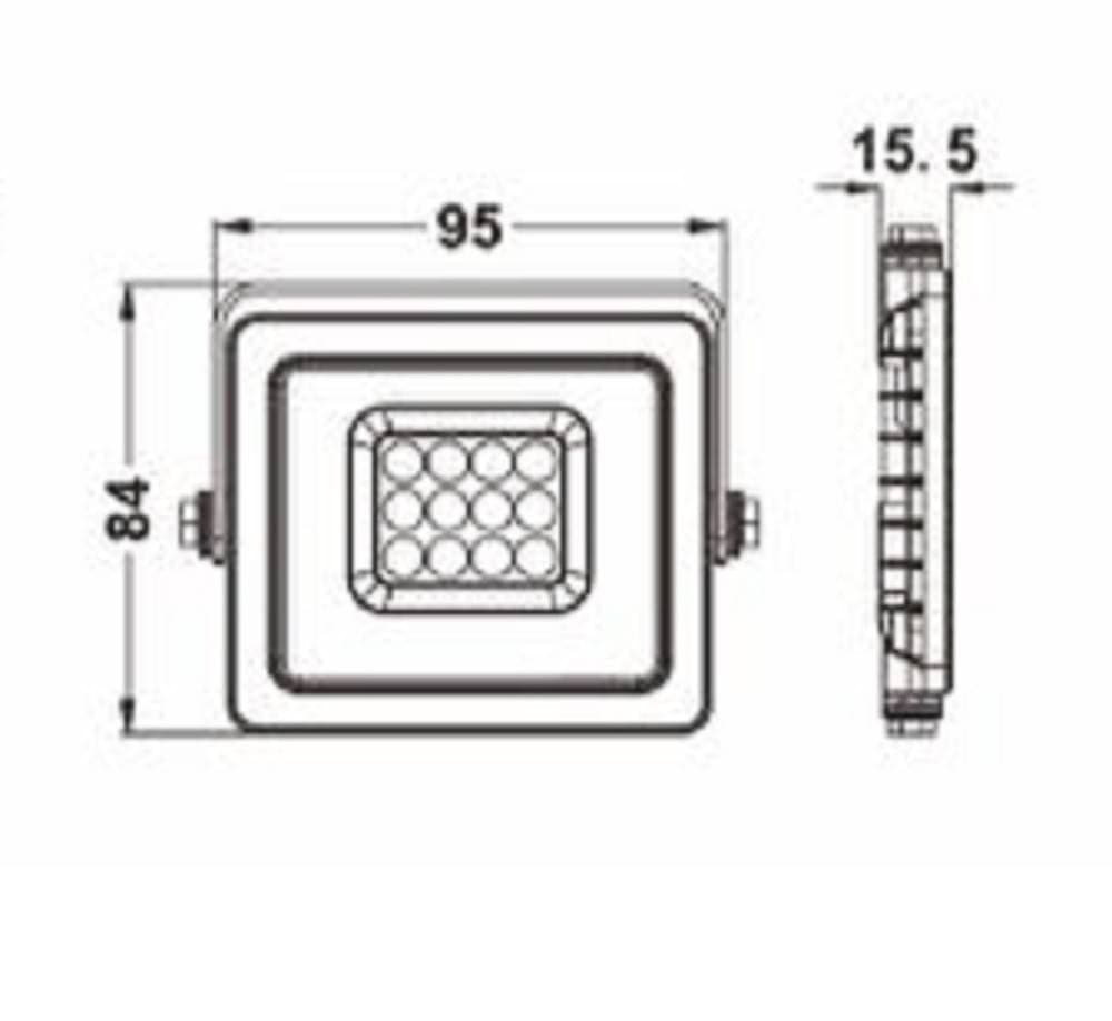 FARO LED 10 W ULTRA SLIM GRIGIO ESTERNO IP65 LUCE FREDDA NATURALE CALDA FS10W-G in Proiettori Trade Shop italia - Napoli, commercioVirtuoso.it