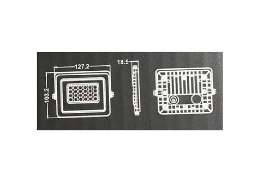 FARETTO LED PROIETTORE SLIM ESTERNO NERO 20W IP65 LUCE 4000K 6500K 3000K FS20W-N in Proiettori Trade Shop italia - Napoli, commercioVirtuoso.it