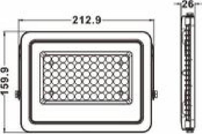FARO LED 50 W FARETTO ULTRA SLIM NERO ESTERNO LUCE NATURALE CALDA FREDDA FS50W-N in Proiettori Trade Shop italia - Napoli, commercioVirtuoso.it