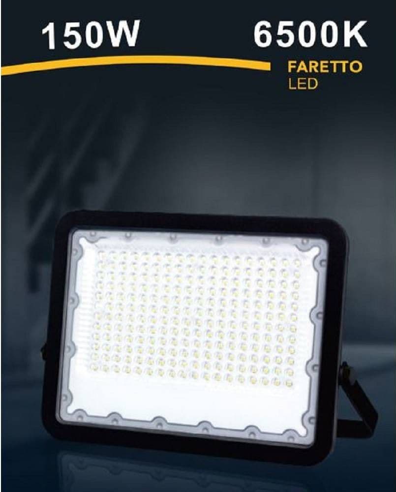 FARO LED 150 WATT PROIETTORE ESTERNO IP65 NERO LUCE 3000K 6500K 4000K FS150W-N in Proiettori Trade Shop italia - Napoli, commercioVirtuoso.it