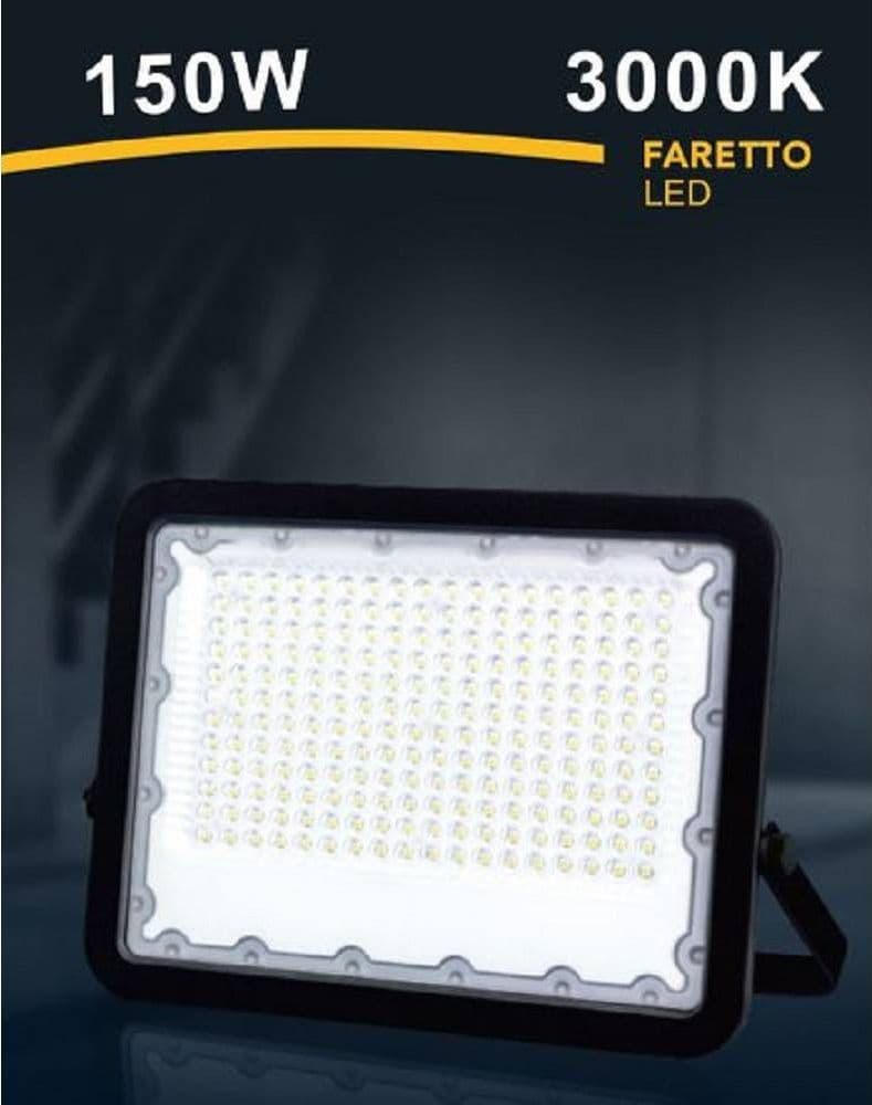 FARO LED 150 WATT PROIETTORE ESTERNO IP65 NERO LUCE 3000K 6500K 4000K FS150W-N in Proiettori Trade Shop italia - Napoli, commercioVirtuoso.it