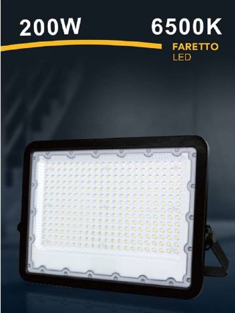 FARO LED 200 W ULTRA SLIM ESTERNO NERO IP65 LUCE FREDDA NATURALE CALDA FS200W-N in Proiettori Trade Shop italia - Napoli, commercioVirtuoso.it