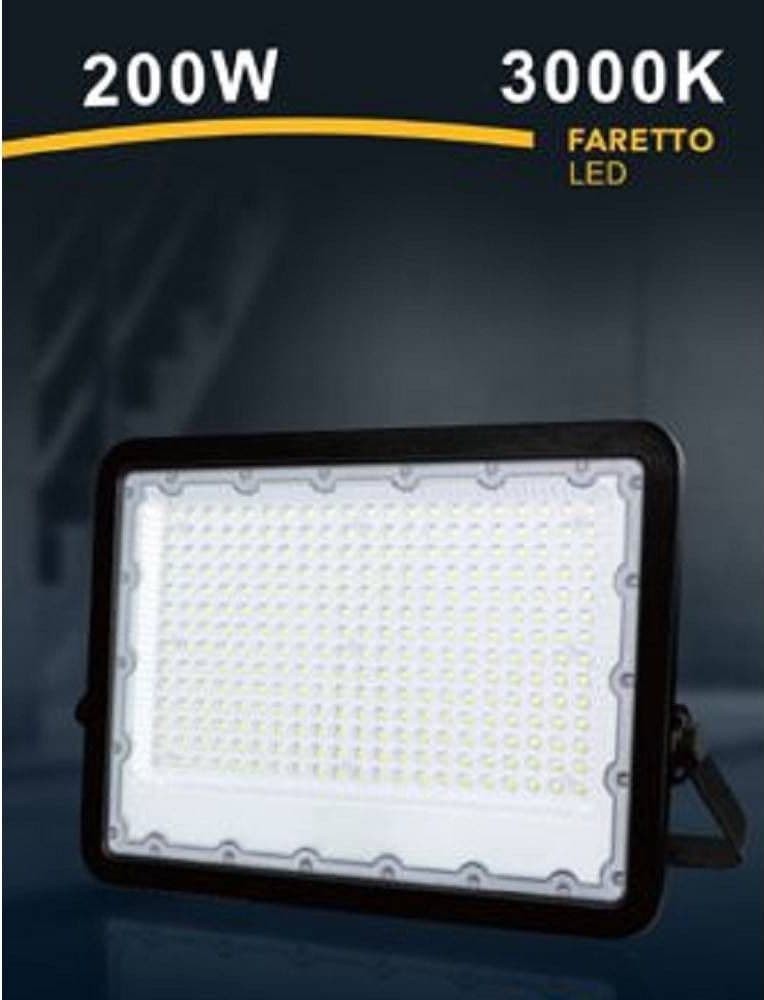 FARO LED 200 W ULTRA SLIM ESTERNO NERO IP65 LUCE FREDDA NATURALE CALDA FS200W-N in Proiettori Trade Shop italia - Napoli, commercioVirtuoso.it