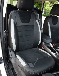 Coprisedili su misura per Ford Kuga II (2013-2019), Leather style in Set per interni Autooggetti.it - Roma, commercioVirtuoso.it