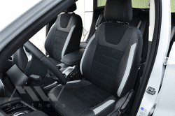 Coprisedili su misura per Ford Kuga II (2013-2019), Leather style in Set per interni Autooggetti.it - Roma, commercioVirtuoso.it