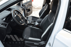 Coprisedili su misura per Ford Kuga II (2013-2019), Leather style in Set per interni Autooggetti.it - Roma, commercioVirtuoso.it