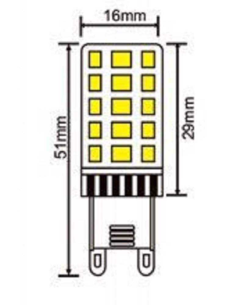 LAMPADINA LED G9 SPOTLIGHT 3.5W TUBOLARE LUCE FREDDA CALDA NATURALE 420LM G9-3.5W in Lampadine a LED Trade Shop italia - Napoli, commercioVirtuoso.it