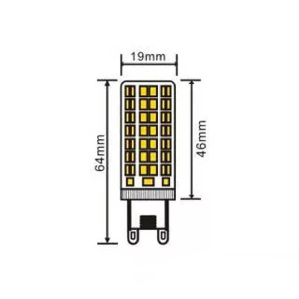 LAMPADINA TUBOLARE LED SMD G9 6 W 680 LM LUCE 3000K 4000K 6500K SPARAC-G9-6W-CE2 in Lampadine a LED Trade Shop italia - Napoli, commercioVirtuoso.it
