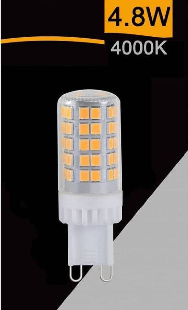 LAMPADINA TUBOLARE LED SMD G9 4.8W 600LM LUCE 3000K 6500K 4000K SPARAC-G9-4.8W-CE5 in Lampadine a LED Trade Shop italia - Napoli, commercioVirtuoso.it