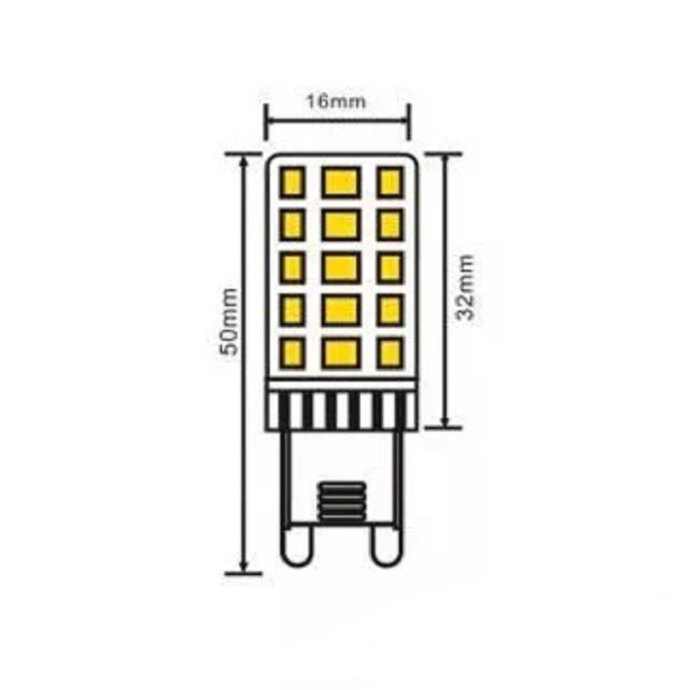 LAMPADINA TUBOLARE LED SMD G9 4 W 400 LM LUCE 4000K 3000K 6500K SPARAC-G9-4W-CE3 in Lampadine a LED Trade Shop italia - Napoli, commercioVirtuoso.it