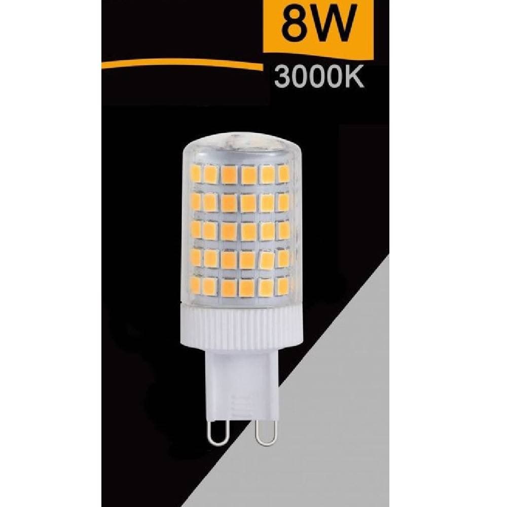 LAMPADINA LED SMD G9 8 WATT 880 LM LUCE CALDA NATURALE FREDDA SPARAC-G9-8W-001 in Lampadine a LED Trade Shop italia - Napoli, commercioVirtuoso.it