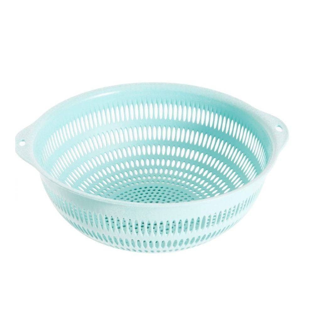 CESTELLO VERDE ACQUA LAVAGGIO VERDURE FRUTTA DIM. 25.5X10.5 CM ACCESSORI CUCINA - 2