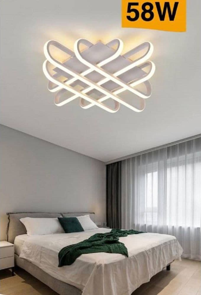 PLAFONIERA DA SOFFITTO LED 58 W LAMPADARIO MODERNO LUCE 6500K 4000K 3000K C41-B in Plafoniere Trade Shop italia - Napoli, commercioVirtuoso.it