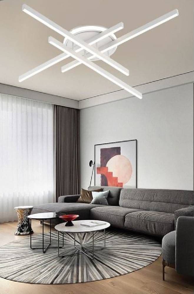 PLAFONIERA LED 45 W BIANCA DA SOFFITTO LAMPADARIO LUCE 6500K 4000K 3000K PN-21B in Plafoniere Trade Shop italia - Napoli, commercioVirtuoso.it