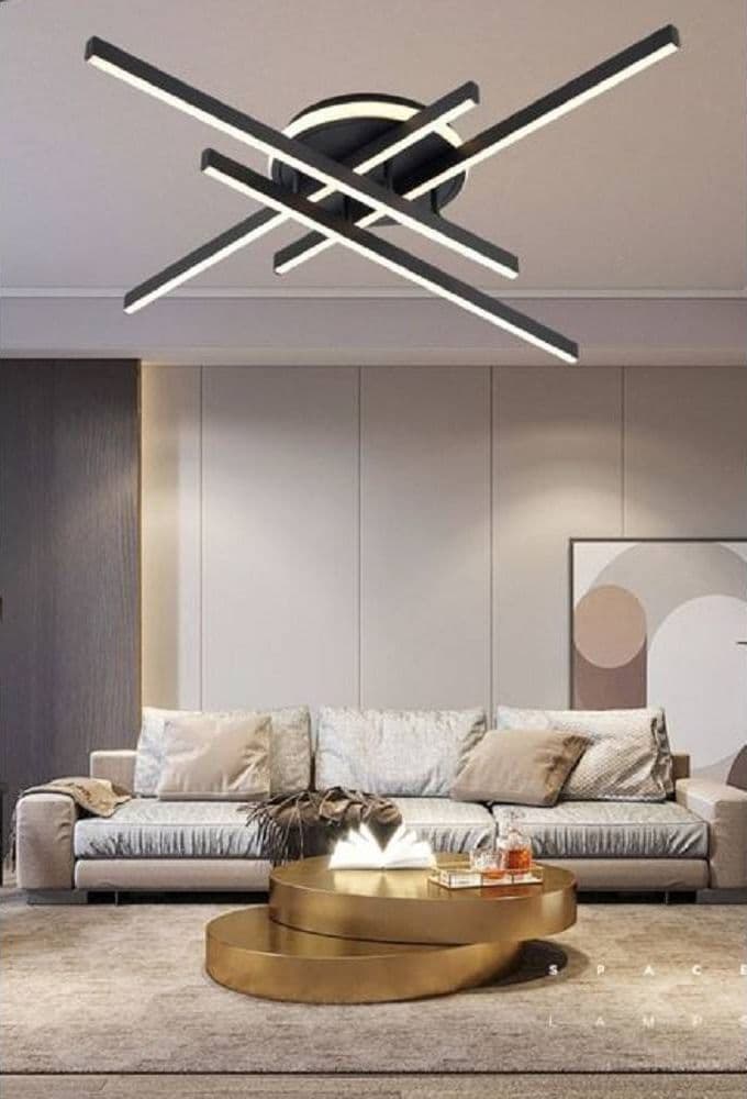 PLAFONIERA A LED 45 W NERO DA SOFFITTO LAMPADARIO LUCE 6500K 4000K 3000K PN-21N in Plafoniere Trade Shop italia - Napoli, commercioVirtuoso.it