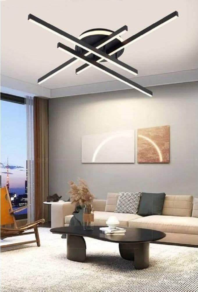 PLAFONIERA A LED 45 W NERO DA SOFFITTO LAMPADARIO LUCE 6500K 4000K 3000K PN-21N in Plafoniere Trade Shop italia - Napoli, commercioVirtuoso.it