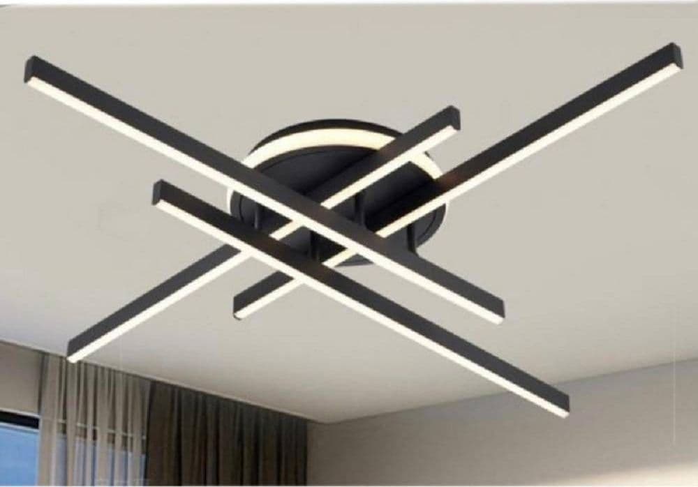 PLAFONIERA A LED 45 W NERO DA SOFFITTO LAMPADARIO LUCE 6500K 4000K 3000K PN-21N in Plafoniere Trade Shop italia - Napoli, commercioVirtuoso.it