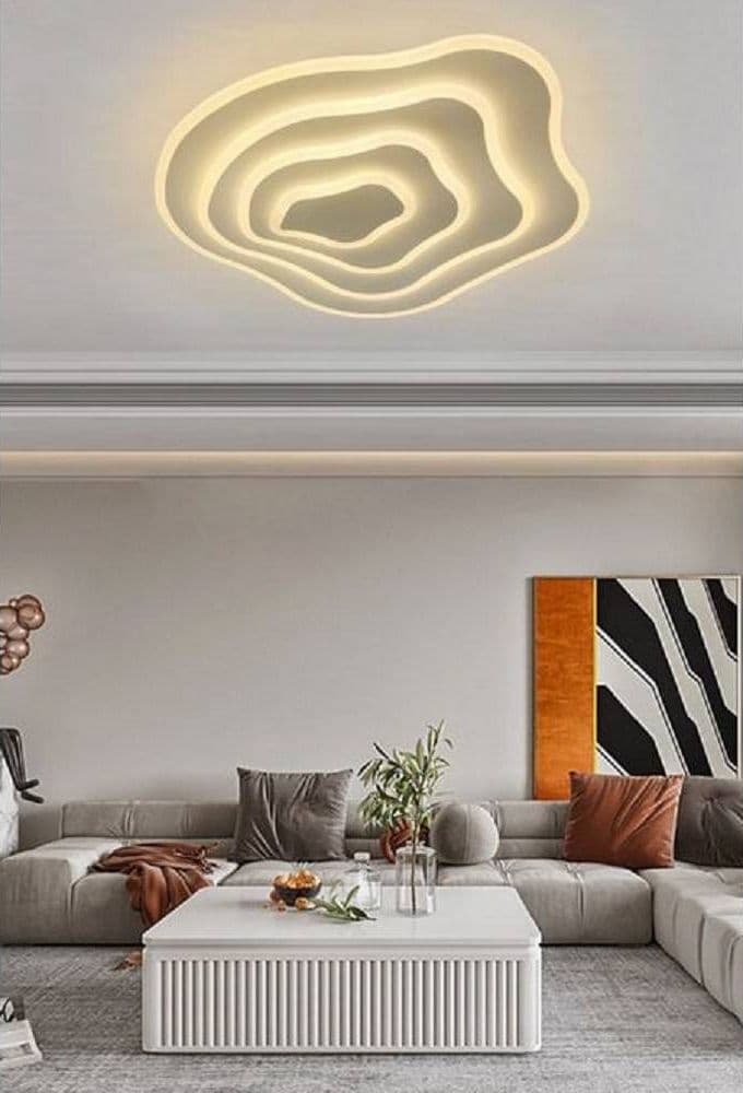PLAFONIERA LED EFFETTO ONDULATO DA SOFFITTO 59WATT LUCE 6500K 4000K 3000K PN-28B in Plafoniere Trade Shop italia - Napoli, commercioVirtuoso.it