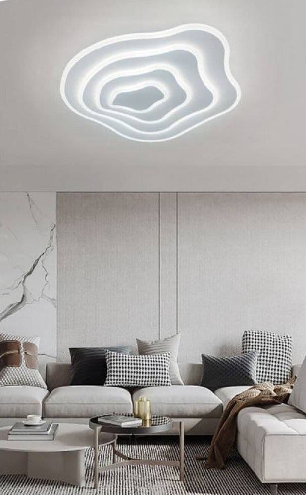 PLAFONIERA LED EFFETTO ONDULATO DA SOFFITTO 59WATT LUCE 6500K 4000K 3000K PN-28B in Plafoniere Trade Shop italia - Napoli, commercioVirtuoso.it