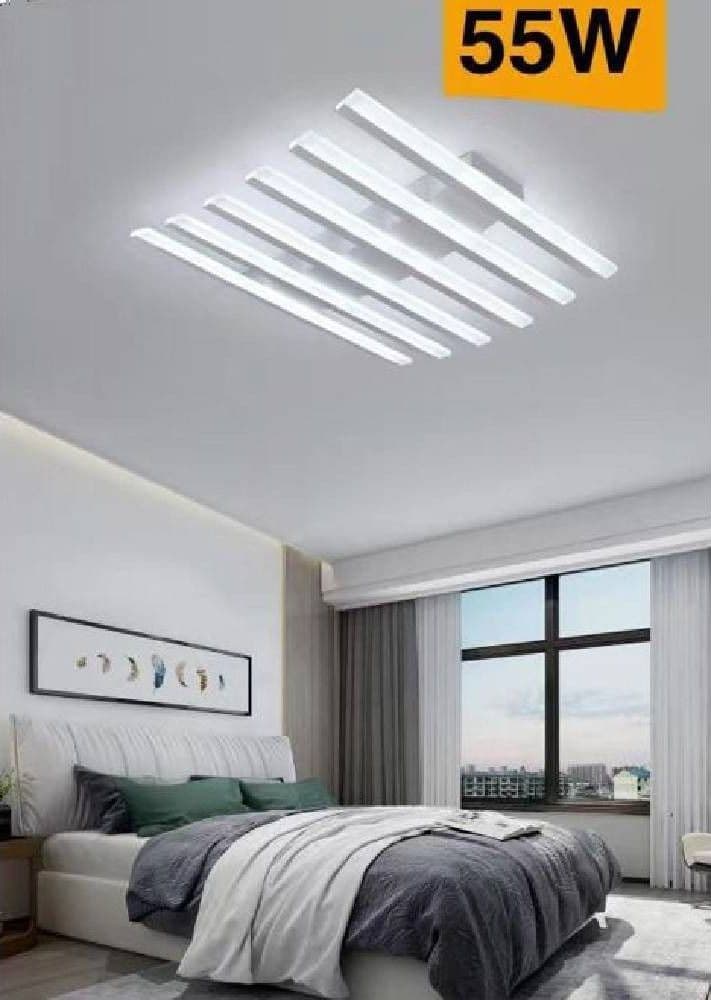 PLAFONIERA LED MODERNA 55 WATT FINITURA BIANCA LUCE NATURALE FREDDA CALDA C47-B in Plafoniere Trade Shop italia - Napoli, commercioVirtuoso.it