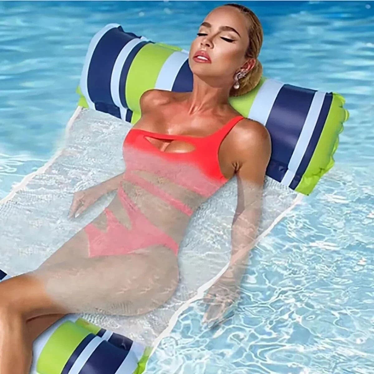 MATERASSINO GONFIABILE LETTINO POLTRONA SEDIA AMACA SPIAGGIA MARE PISCINA RELAX in Canotti e gonfiabili galleggianti Zencoccostore - Formia, commercioVirtuoso.it