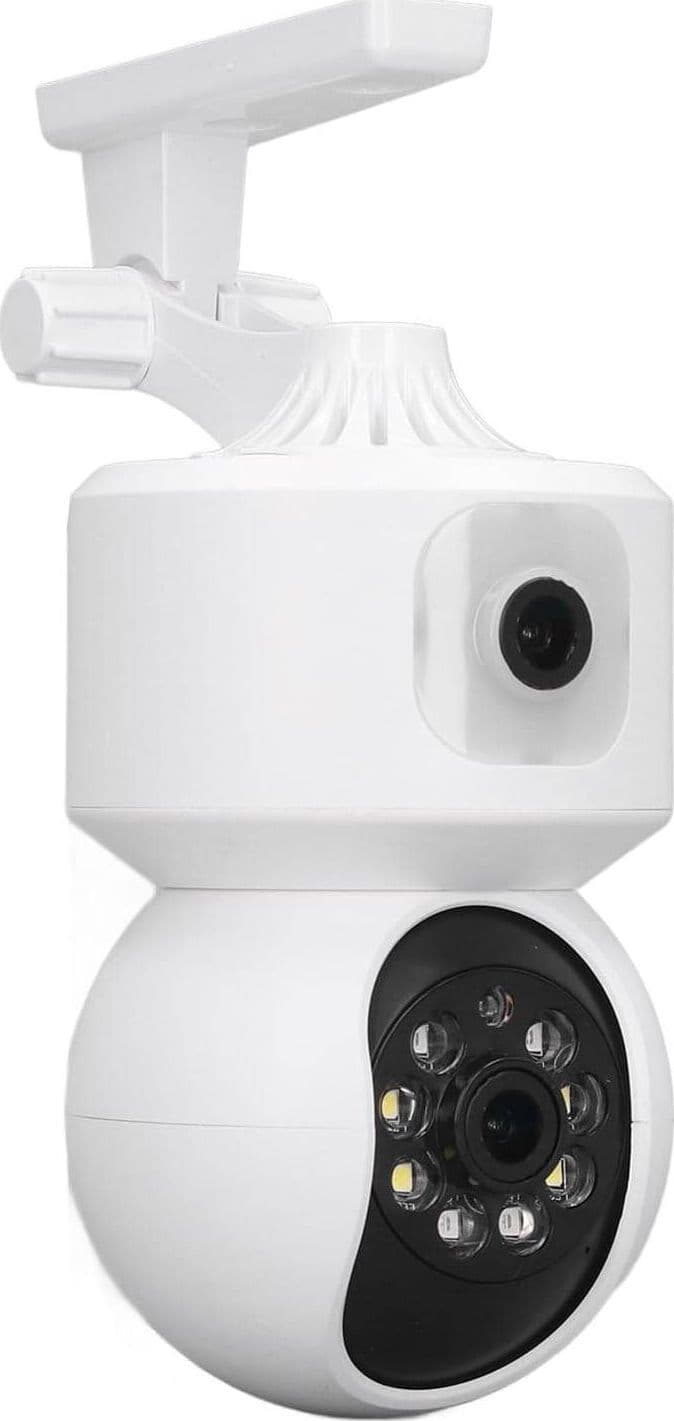 TELECAMERA WI-FI DOPPIA VIDEOCAMERA DI SORVEGLIANZA MOTORIZZATA 360° IP44 APP in Dom camera Trade Shop italia - Napoli, commercioVirtuoso.it