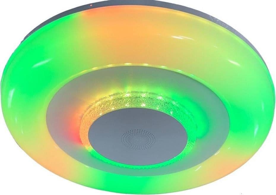 PLAFONIERA SOFFITTO LUCE LED RGB BLUETOOTH CASSA TELECOMANDO DIMMERABILE C44-RGB-O in Plafoniere Trade Shop italia - Napoli, commercioVirtuoso.it