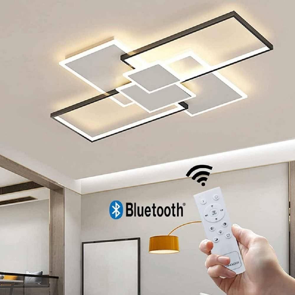LAMPADARIO SOFFITTO LED 83 W PLAFONIERA TRE COLORAZIONE MODERNA BLUETOOTH C67-3C in Plafoniere Trade Shop italia - Napoli, commercioVirtuoso.it